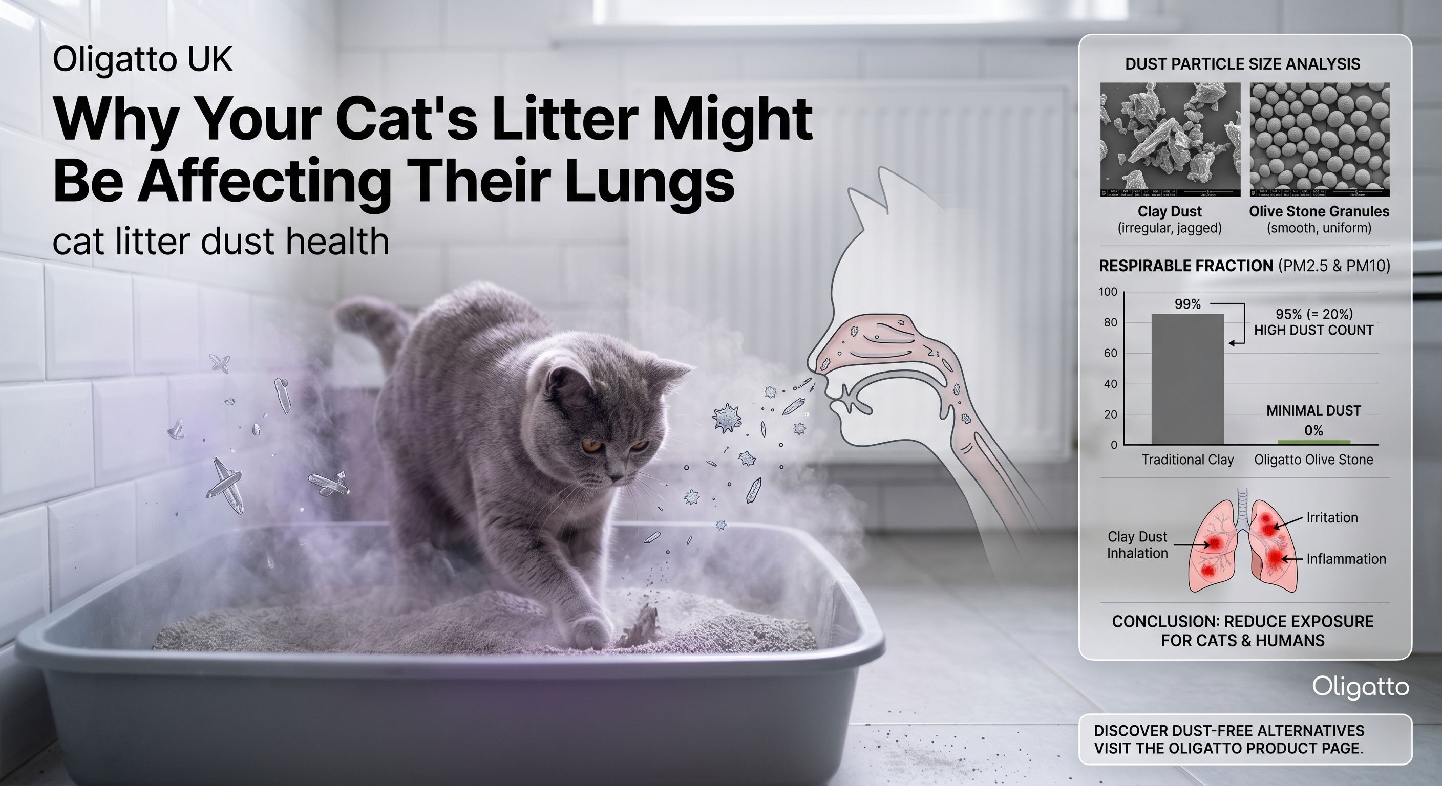 Why Your Cat's Litter Might Be Affecting Their Lungs