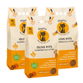 Olive Pits Cat Litter with Activated Carbon – 8L x 3